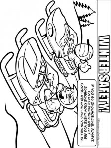 Winter Safety coloring page 9 - Free printable