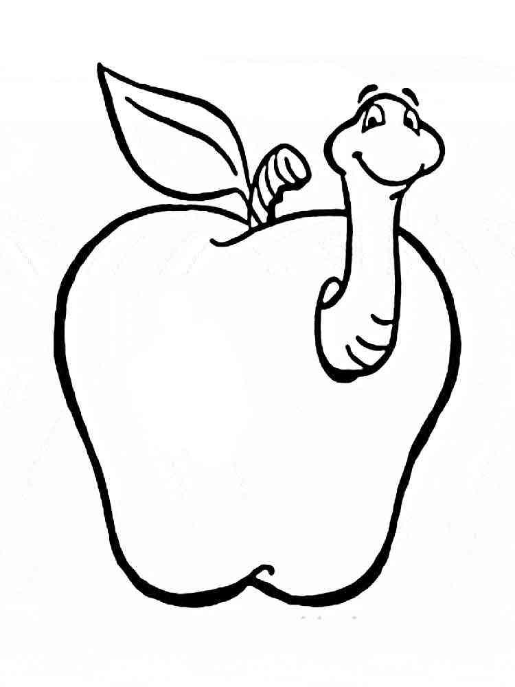 Apple coloring pages. Download and print Apple coloring pages.