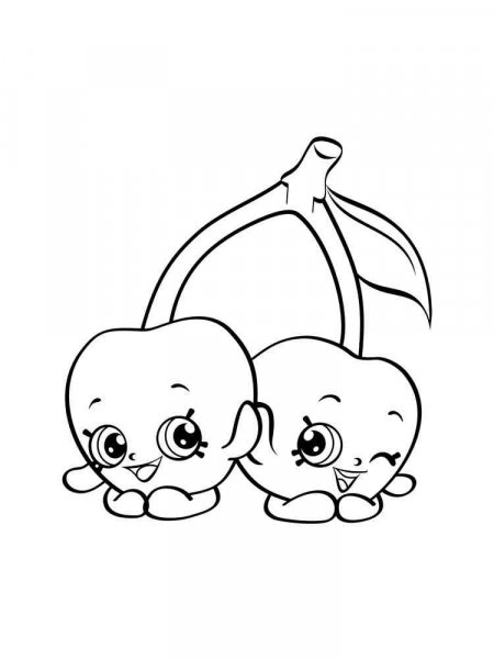 Cherry coloring pages