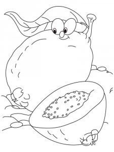 Guava coloring page 8 - Free printable