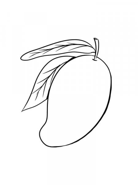 Mango coloring pages