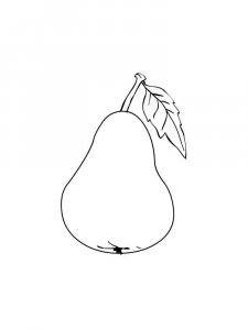 Pear coloring page 14 - Free printable