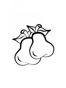 Pear coloring page 17 - Free printable