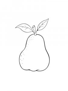 Pear coloring page 8 - Free printable