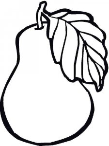 Pear coloring page 30 - Free printable
