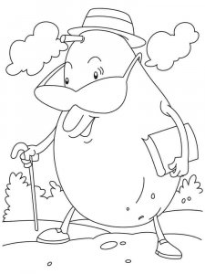 Pear coloring page 33 - Free printable
