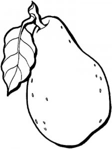 Pear coloring page 29 - Free printable