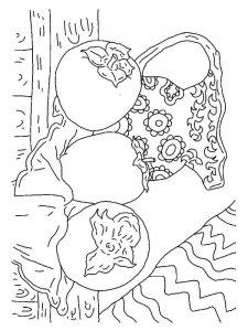 Persimmon coloring page 9 - Free printable