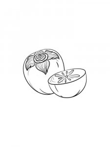 Persimmon coloring page 11 - Free printable