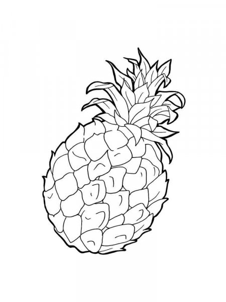 Pineapple coloring pages