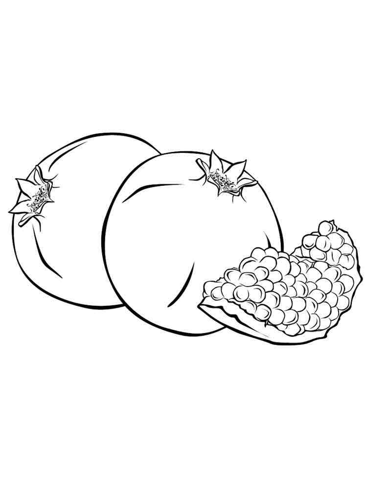 Download Pomegranate coloring pages. Download and print Pomegranate ...