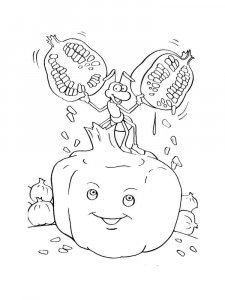 Pomegranate coloring page 10 - Free printable