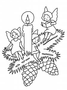 Advent coloring page 11 - Free printable