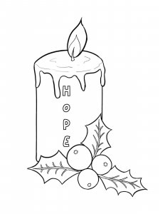 Advent coloring page 6 - Free printable