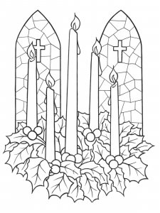 Advent coloring page 7 - Free printable