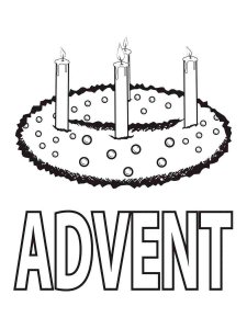 Advent coloring page 8 - Free printable