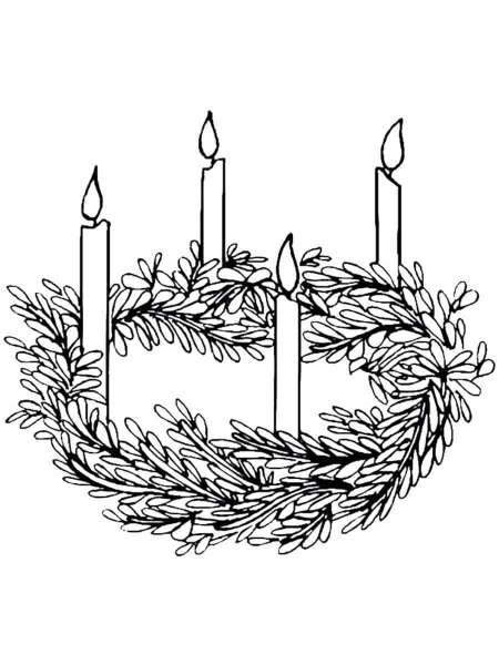 Advent coloring page - Free printable