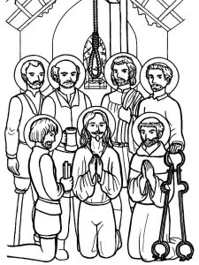 All Saints Day coloring page 4 - Free printable
