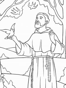 All Saints Day coloring page 7 - Free printable