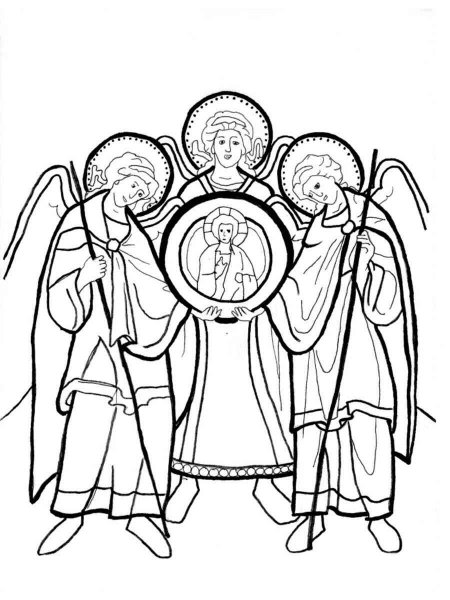 All Saints’ Day coloring page - Free printable