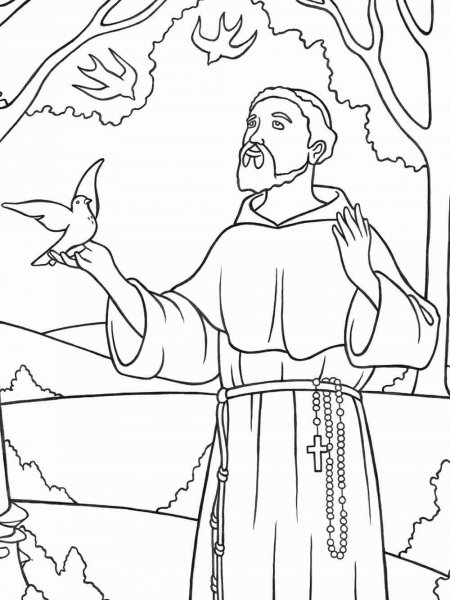 All Saints’ Day coloring page - Free printable