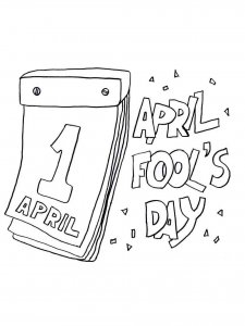 April Fools Day coloring page 2 - Free printable