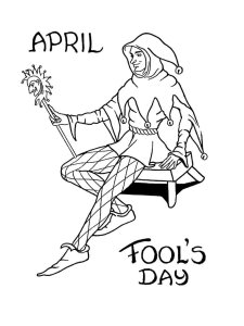 April Fools Day coloring page 3 - Free printable