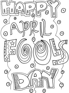 April Fools Day coloring page 4 - Free printable