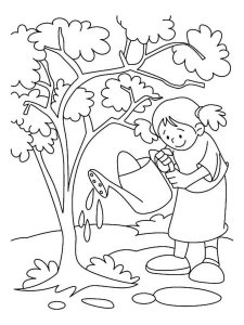 Arbor Day coloring page 3 - Free printable