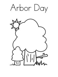 Arbor Day coloring page 4 - Free printable