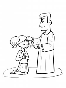 Ash Wednesday coloring page 3 - Free printable