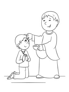 Ash Wednesday coloring page 4 - Free printable