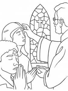 Ash Wednesday coloring page 7 - Free printable