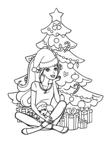 Barbie Christmas coloring page 11 - Free printable