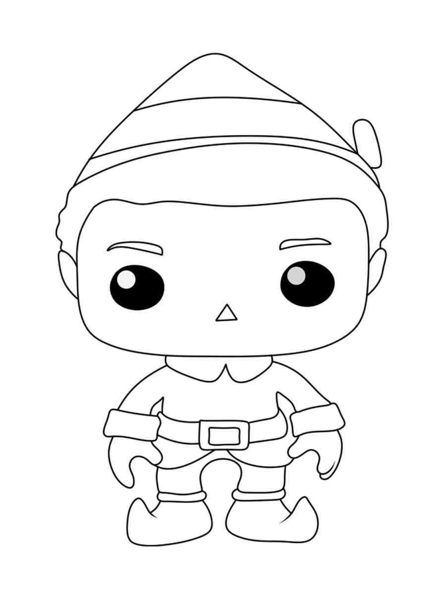 Buddy The Elf Coloring Page Free Printable