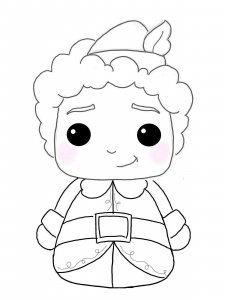 Buddy the Elf coloring page 1 - Free printable