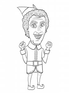 Buddy the Elf coloring page 4 - Free printable