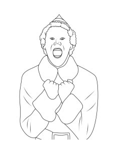 Buddy the Elf coloring page 6 - Free printable
