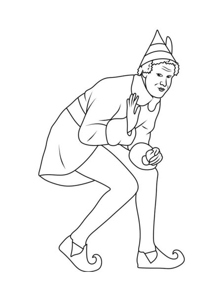 Buddy the Elf coloring page Free printable