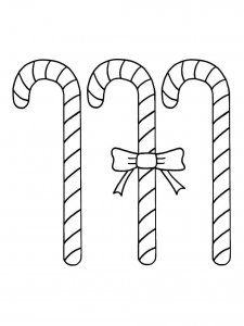 Candy Cane coloring page 17 - Free printable
