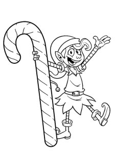 Candy Cane coloring page 19 - Free printable