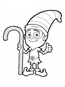 Candy Cane coloring page 25 - Free printable