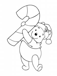 Candy Cane coloring page 3 - Free printable