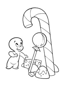 Candy Cane coloring page 33 - Free printable