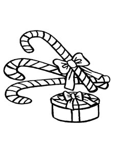 Candy Cane coloring page 38 - Free printable