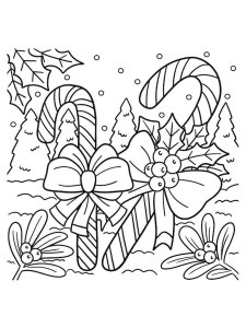 Candy Cane coloring page 7 - Free printable