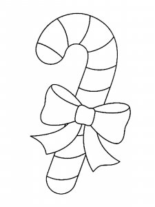 Candy Cane coloring page 8 - Free printable