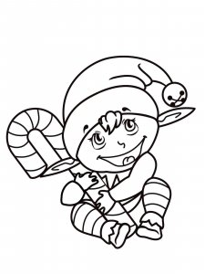 Candy Cane coloring page 9 - Free printable