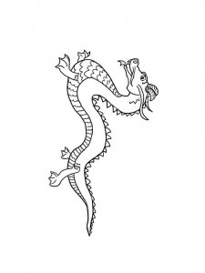 Chinese Dragon coloring page 12 - Free printable