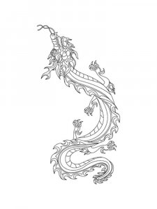 Chinese Dragon coloring page 5 - Free printable
